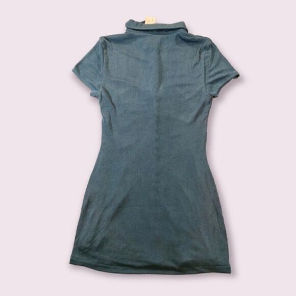 *nwt* With Jéan Alexa Blue Ruched Dress - Picture 4 of 11